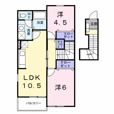 センプリーチェ　Ａ 205【管理NO：1-011426401-02040】 ★家具家電は申し込み後に搬入します★ ★2026年10月上旬入居可能★の外観画像