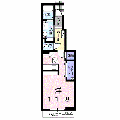サンライズ川越　Ａ 103【管理NO：1-024440401-01030】 ★家具家電は申し込み後に搬入します★ ★2026年09月下旬入居可能★の外観画像