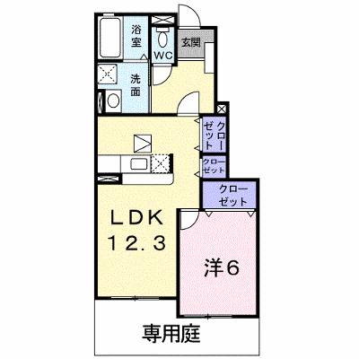 ウィステリア 102【管理NO：1-014686701-01020】 ★家具家電は申し込み後に搬入します★ ★2026年10月上旬入居可能★の外観画像
