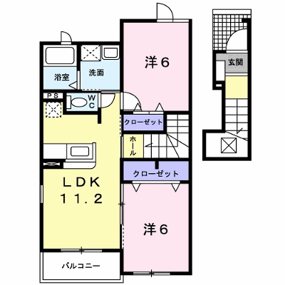 ミーテ　ククル 203【管理NO：1-017445301-02030】 ★家具家電は申し込み後に搬入します★ ★2026年09月中旬入居可能★の外観画像