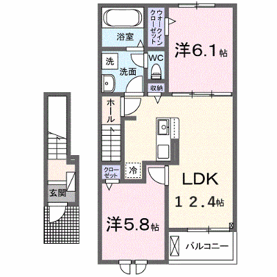 プロスペリテⅤ　Ａ棟 202【管理NO：1-028177201-02020】 ★家具家電は申し込み後に搬入します★ ★2026年09月下旬入居可能★の外観画像