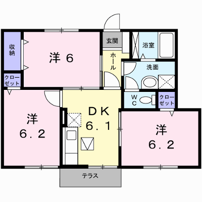 サンライト・ヴィラⅠ 102【管理NO：1-011738401-01020】 ★家具家電は申し込み後に搬入します★ ★2026年10月上旬入居可能★の外観画像