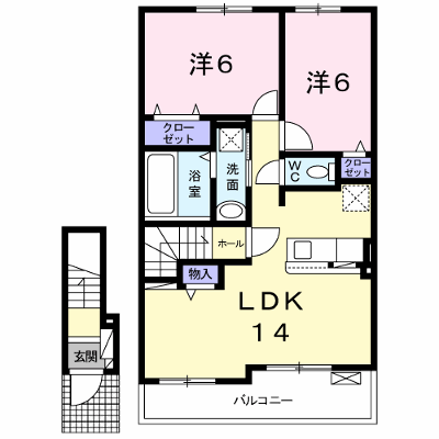 ハレ・コア 205【管理NO：1-025203901-02040】 ★家具家電は申し込み後に搬入します★ ★2026年10月下旬入居可能★の外観画像