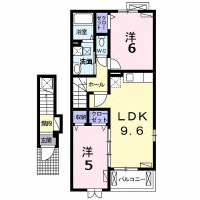 クラール平城 205【管理NO：1-017548801-02040】 ★家具家電は申し込み後に搬入します★ ★2026年10月中旬入居可能★の外観画像