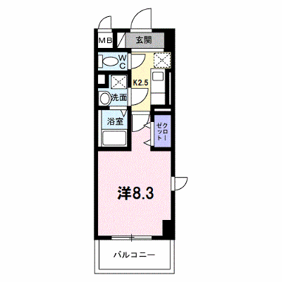 パラドール 501【管理NO：1-027294401-05010】 ★家具家電は申し込み後に搬入します★ ★2026年12月下旬入居可能★の外観画像