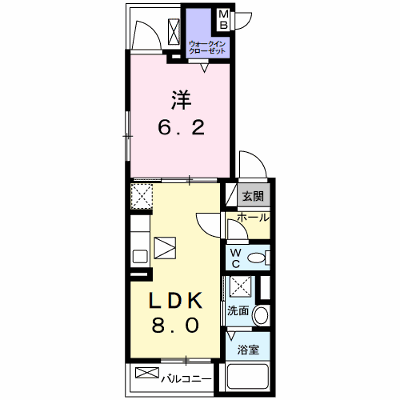 プラシード 102【管理NO：1-025211201-01020】 ★家具家電は申し込み後に搬入します★ ★2026年10月上旬入居可能★の外観画像