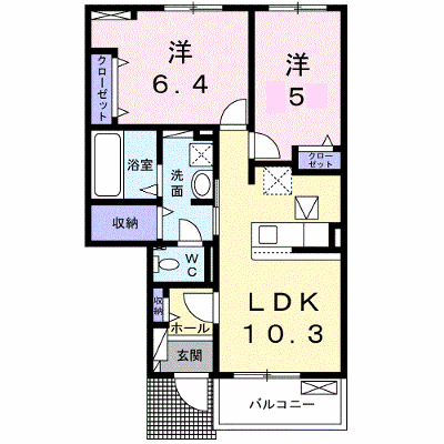 ラフレーゼ 106【管理NO：1-025609401-01050】 ★家具家電は申し込み後に搬入します★ ★2026年09月中旬入居可能★の外観画像