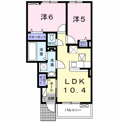 モンブランⅡ 103【管理NO：1-024930702-01030】 ★家具家電は申し込み後に搬入します★ ★2026年09月中旬入居可能★の外観画像