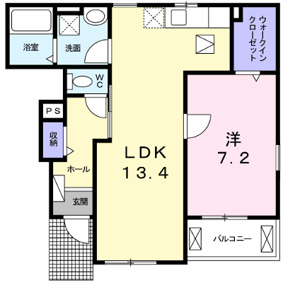 メゾン・ド・カルムⅡ 102【管理NO：1-017992601-01020】 ★家具家電は申し込み後に搬入します★ ★2026年09月中旬入居可能★の外観画像
