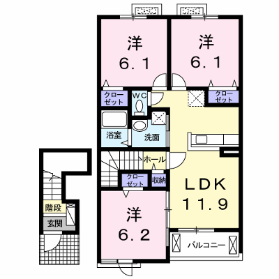 ラムール・ファミリアルＡ 202【管理NO：1-024536901-02020】 ★家具家電は申し込み後に搬入します★ ★2026年09月中旬入居可能★の外観画像