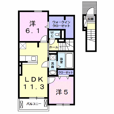 ミレ　グランデ　Ⅳ 205【管理NO：1-023681604-02040】 ★家具家電は申し込み後に搬入します★ ★2026年10月上旬入居可能★の外観画像