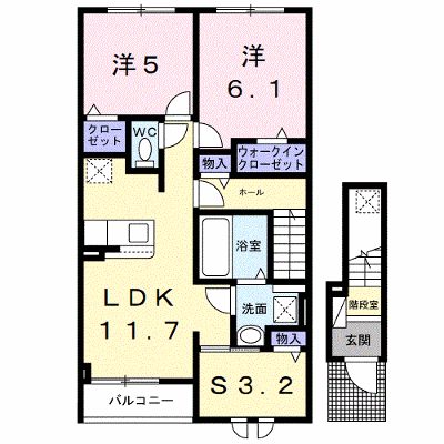 ラポール 202【管理NO：1-027533001-02020】 ★家具家電は申し込み後に搬入します★ ★2026年10月中旬入居可能★の外観画像