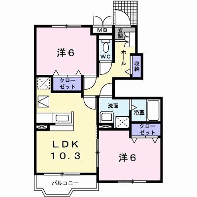 エスペランスＢ 105【管理NO：1-012995802-01040】 ★家具家電は申し込み後に搬入します★ ★2026年10月上旬入居可能★の外観画像