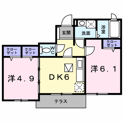 サンリット　Ｂ 102【管理NO：1-013391202-01020】 ★家具家電は申し込み後に搬入します★ ★2026年10月上旬入居可能★の外観画像