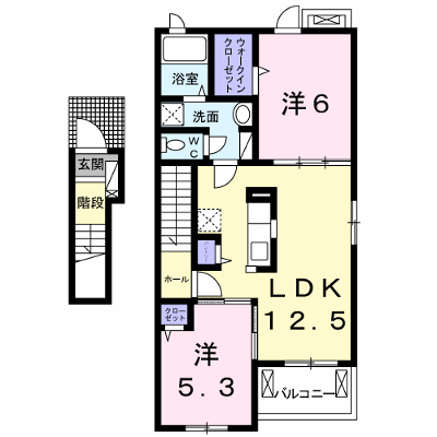 オルテンシアⅠ 201【管理NO：1-022514601-02010】 ★家具家電は申し込み後に搬入します★ ★2026年09月中旬入居可能★の外観画像