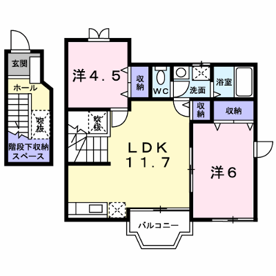 センターコート　Ａ 201【管理NO：1-011082201-02010】 ★家具家電は申し込み後に搬入します★ ★2026年10月中旬入居可能★の外観画像