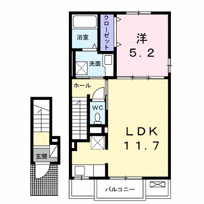 クルールＢ 205【管理NO：1-027113602-02040】 ★家具家電は申し込み後に搬入します★ ★2026年10月下旬入居可能★の外観画像