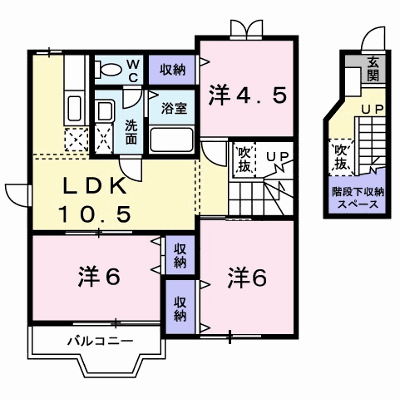 メゾンシャルマンＣ 202【管理NO：1-007519703-02020】 ★家具家電は申し込み後に搬入します★ ★2026年10月中旬入居可能★の外観画像