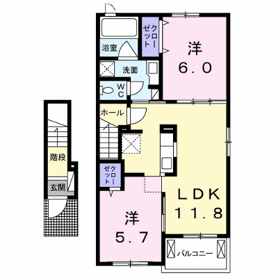 シャルール 202【管理NO：1-022712901-02020】 ★家具家電は申し込み後に搬入します★ ★2026年09月中旬入居可能★の外観画像