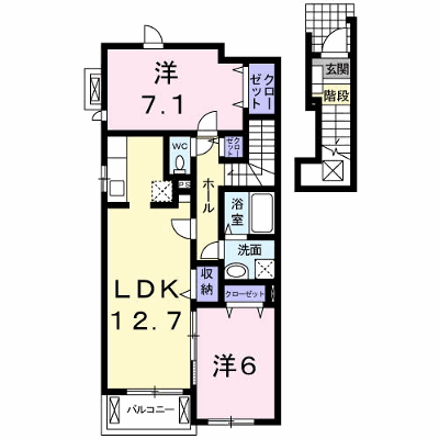 ニューユニゾン　Ａ 203【管理NO：1-015152001-02030】 ★家具家電は申し込み後に搬入します★ ★2026年10月中旬入居可能★の外観画像