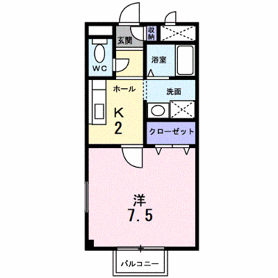 プロスペルＡ 202【管理NO：1-009654101-02020】 ★家具家電は申し込み後に搬入します★ ★2026年10月中旬入居可能★の外観画像