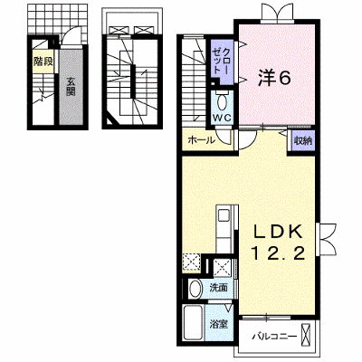 グランソレイユ 301【管理NO：1-016859001-03010】 ★家具家電は申し込み後に搬入します★ ★2026年10月中旬入居可能★の外観画像
