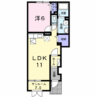 サウス・リードＡ 102【管理NO：1-016901001-01020】 ★家具家電は申し込み後に搬入します★の外観画像