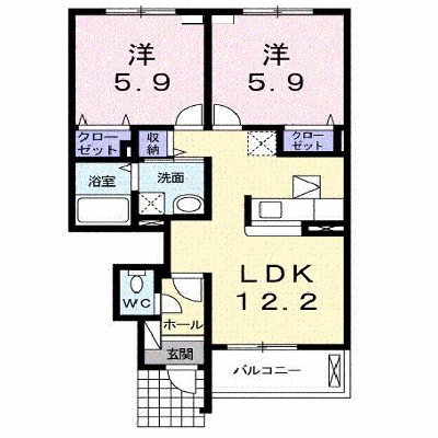 アンジュベル 102【管理NO：1-016516101-01020】 ★家具家電は申し込み後に搬入します★ ★2026年10月中旬入居可能★の外観画像