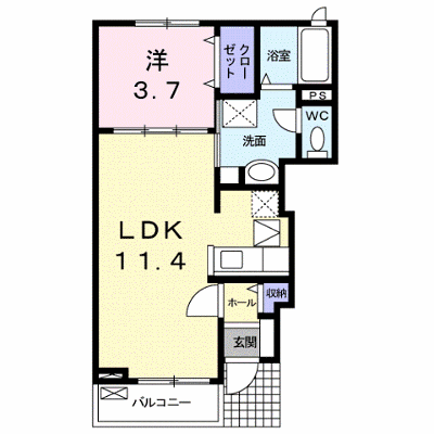 アルシオーネ 102【管理NO：1-016925901-01020】 ★家具家電は申し込み後に搬入します★ ★2026年09月下旬入居可能★の外観画像