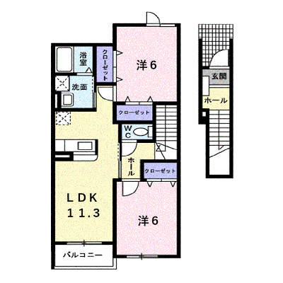 ベル・アルバＡ 202【管理NO：1-013182401-02020】 ★家具家電は申し込み後に搬入します★ ★2026年10月上旬入居可能★の外観画像