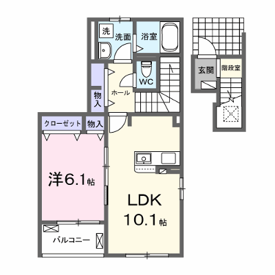 レーヴ旭Ⅱ 201【管理NO：1-027754702-02010】 ★家具家電は申し込み後に搬入します★ ★2026年10月中旬入居可能★の外観画像
