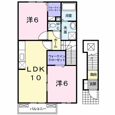 ラ・ポム・ヴェール 202【管理NO：1-015324801-02020】 ★家具家電は申し込み後に搬入します★の外観画像