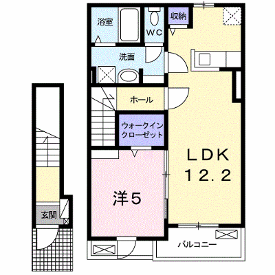 ララ・ヴィコロＹｏⅡ 204【管理NO：1-022691401-02040】 ★家具家電は申し込み後に搬入します★ ★2026年09月中旬入居可能★の外観画像