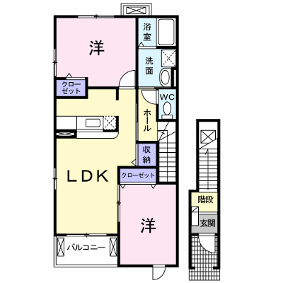 植松グランコート　Ｂ 201【管理NO：1-013589402-02010】 ★家具家電は申し込み後に搬入します★ ★2026年10月上旬入居可能★の外観画像