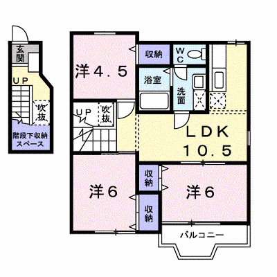 サニーハイツ 201【管理NO：1-007743301-02010】 ★家具家電は申し込み後に搬入します★ ★2026年11月上旬入居可能★の外観画像