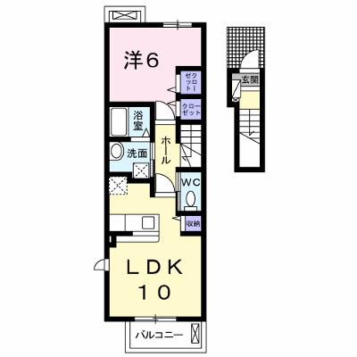 アライブ・マツバラ　Ⅱ 207【管理NO：1-020427402-02060】 ★家具家電は申し込み後に搬入します★ ★2026年10月中旬入居可能★の外観画像