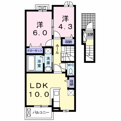 マーレ・インテルノⅤ 203【管理NO：1-024859104-02030】 ★家具家電は申し込み後に搬入します★ ★2026年10月中旬入居可能★の外観画像