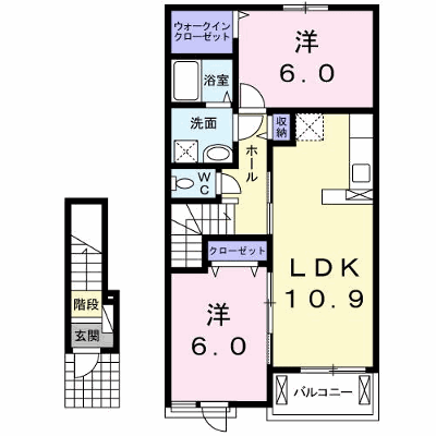 ル・ソレイユ 203【管理NO：1-020663401-02030】 ★家具家電は申し込み後に搬入します★ ★2026年10月中旬入居可能★の外観画像