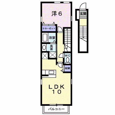 ホワイトアイ　Ｂ 202【管理NO：1-012822502-02020】 ★家具家電は申し込み後に搬入します★ ★2026年10月中旬入居可能★の外観画像