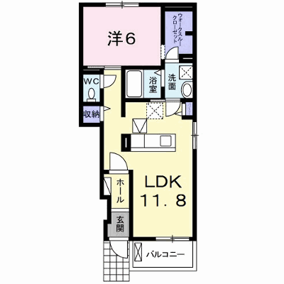 シャンテ　Ａ 105【管理NO：1-024667201-01040】 ★家具家電は申し込み後に搬入します★ ★2026年10月上旬入居可能★の外観画像
