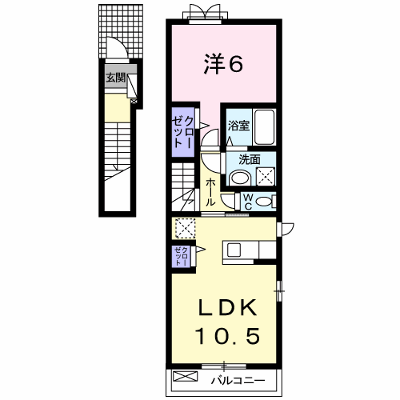 ＦｒａｉｓＶｉｅ 201【管理NO：1-020237001-02010】 ★家具家電は申し込み後に搬入します★ ★2026年10月上旬入居可能★の外観画像
