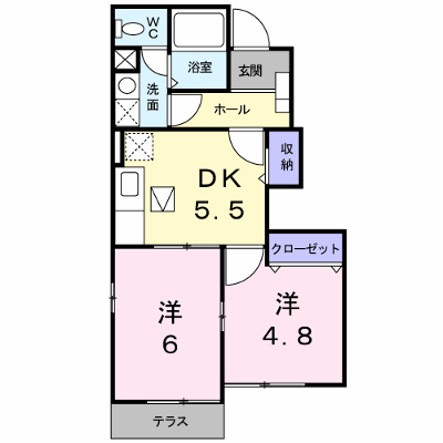 バロンドール 103【管理NO：1-014315101-01030】 ★家具家電は申し込み後に搬入します★ ★2026年10月中旬入居可能★の外観画像