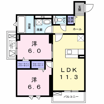 ピュアコートⅦ 202【管理NO：1-026466601-02020】 ★家具家電は申し込み後に搬入します★ ★2026年09月中旬入居可能★の外観画像