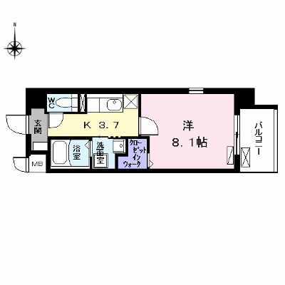 ノイグランツＤ 501【管理NO：1-021391101-05010】 ★家具家電は申し込み後に搬入します★ ★2026年10月中旬入居可能★の外観画像