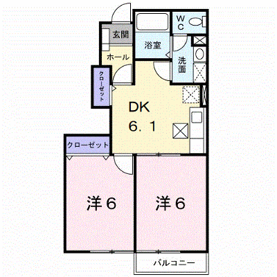 フィオーレⅡ 102【管理NO：1-010852501-01020】 ★家具家電は申し込み後に搬入します★ ★2026年10月上旬入居可能★の外観画像