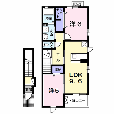 グランディール 203【管理NO：1-022909601-02030】 ★家具家電は申し込み後に搬入します★ ★2026年09月中旬入居可能★の外観画像