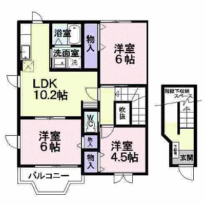 アスペンベールＡ 121【管理NO：1-009350201-02010】 ★家具家電は申し込み後に搬入します★ ★2026年10月上旬入居可能★の外観画像