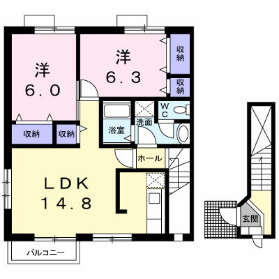 フォレスト２１． 201【管理NO：1-010768801-02010】 ★家具家電は申し込み後に搬入します★ ★2026年09月下旬入居可能★の外観画像