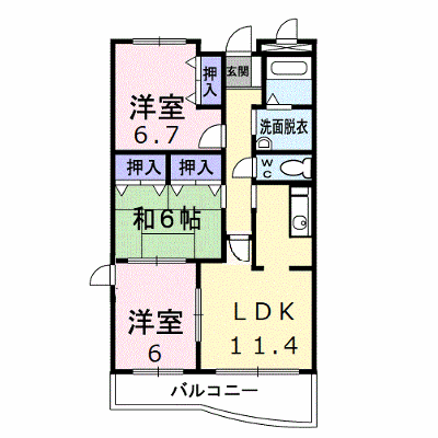 ピュアー双葉 405【管理NO：1-011849501-04050】 ★家具家電は申し込み後に搬入します★ ★2026年10月中旬入居可能★の外観画像