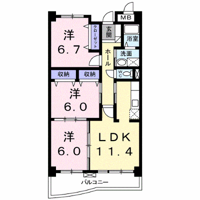 グランドレジデンス 302【管理NO：1-011383401-03020】 ★家具家電は申し込み後に搬入します★の外観画像